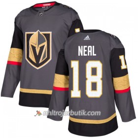 Män Ishockey Vegas Golden Knights Tröja James Neal 18 Adidas 2017-2018 Grå Authentic